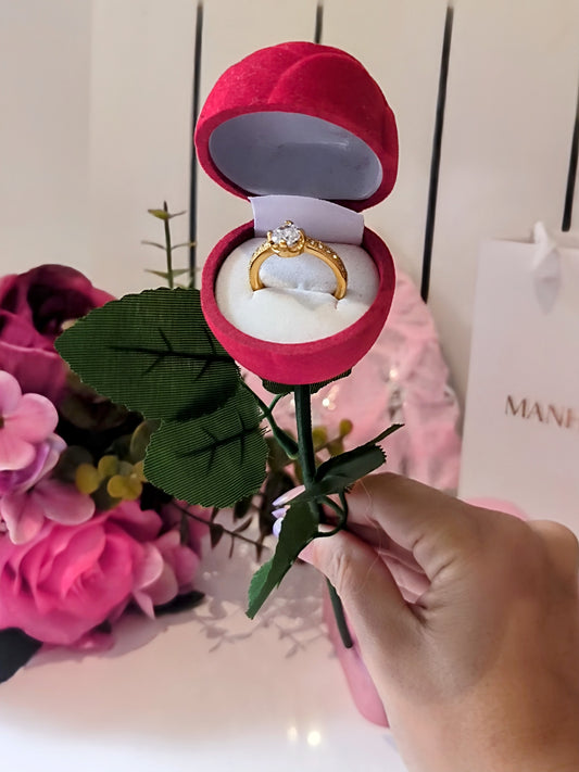 Porte Bague en forme de Rose