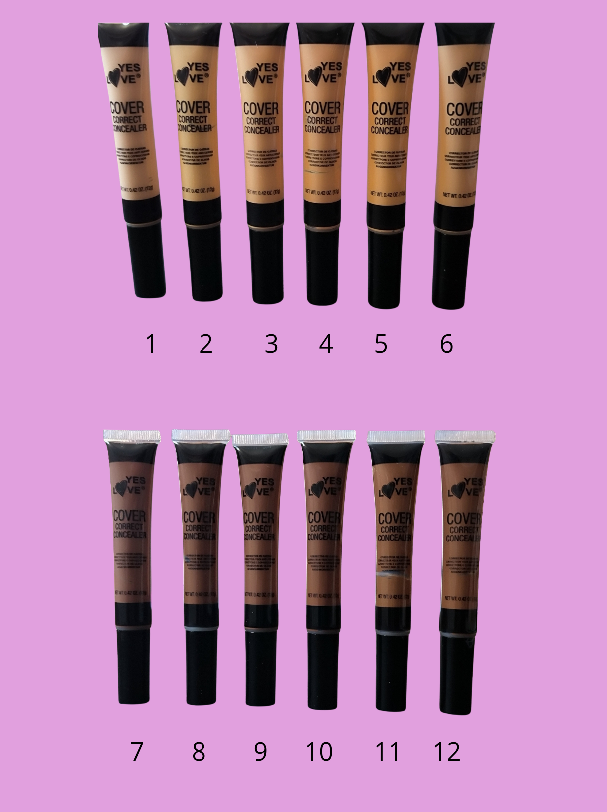 ANTI-CERNES COUVRANCE 12 TEINTES YES LOVE