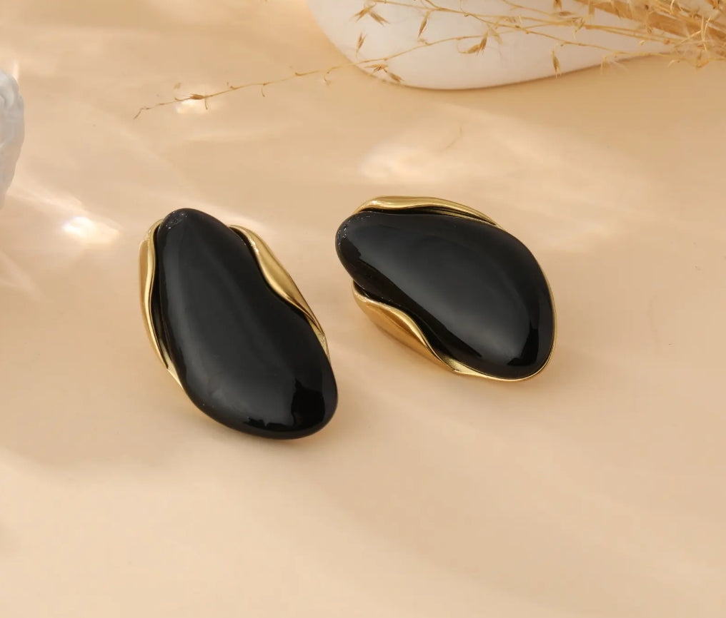 đź’™BOUCLES D'OREILLES SAMANTHA NOIR