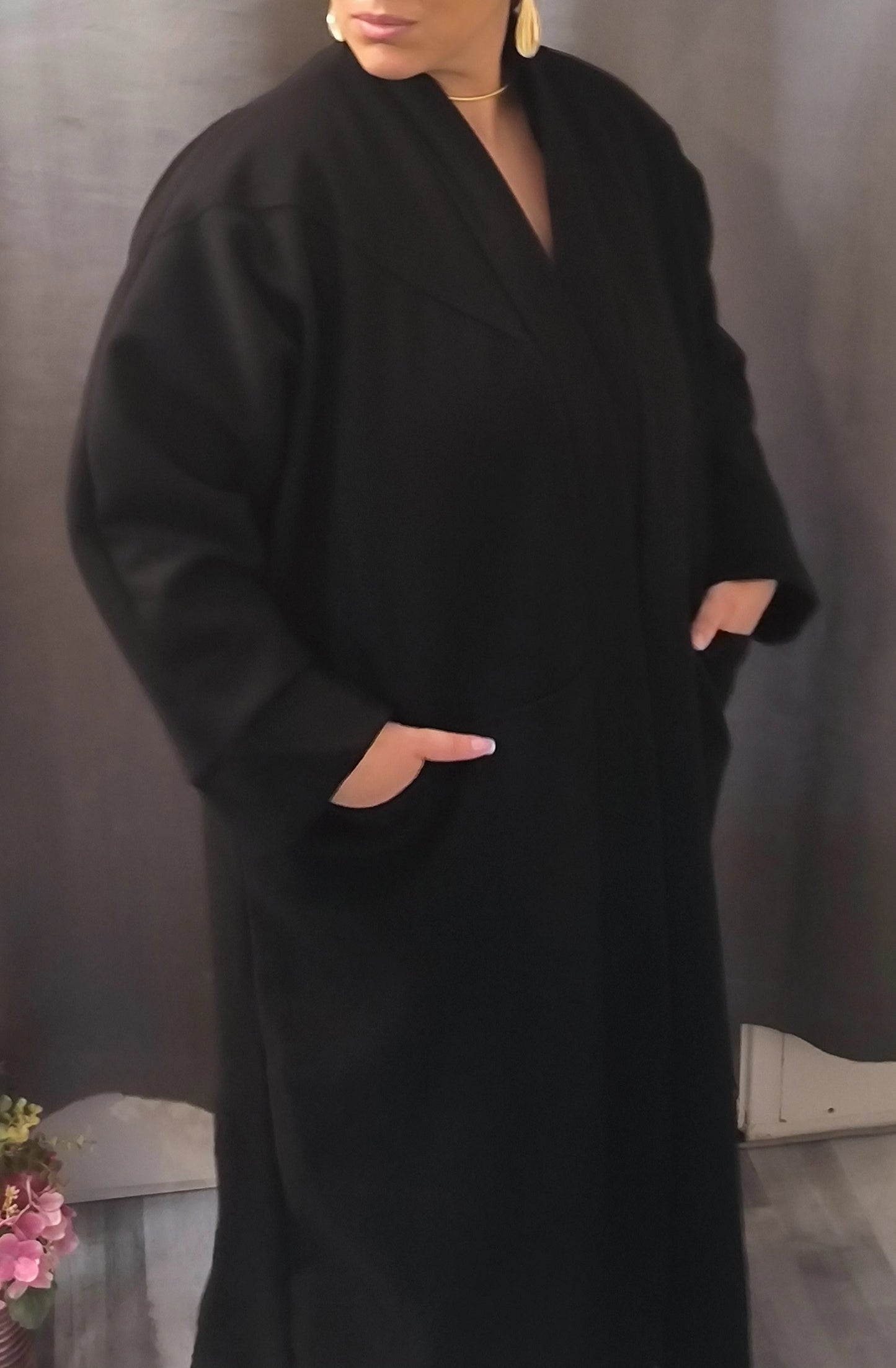 Veste longue Noir taille Unique