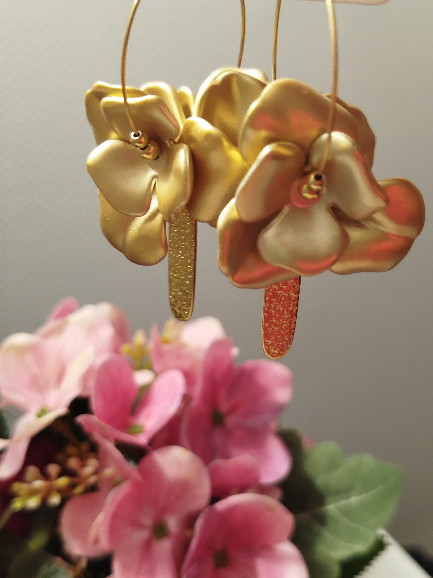 Boucles d'oreilles RYSLAINE DOREE