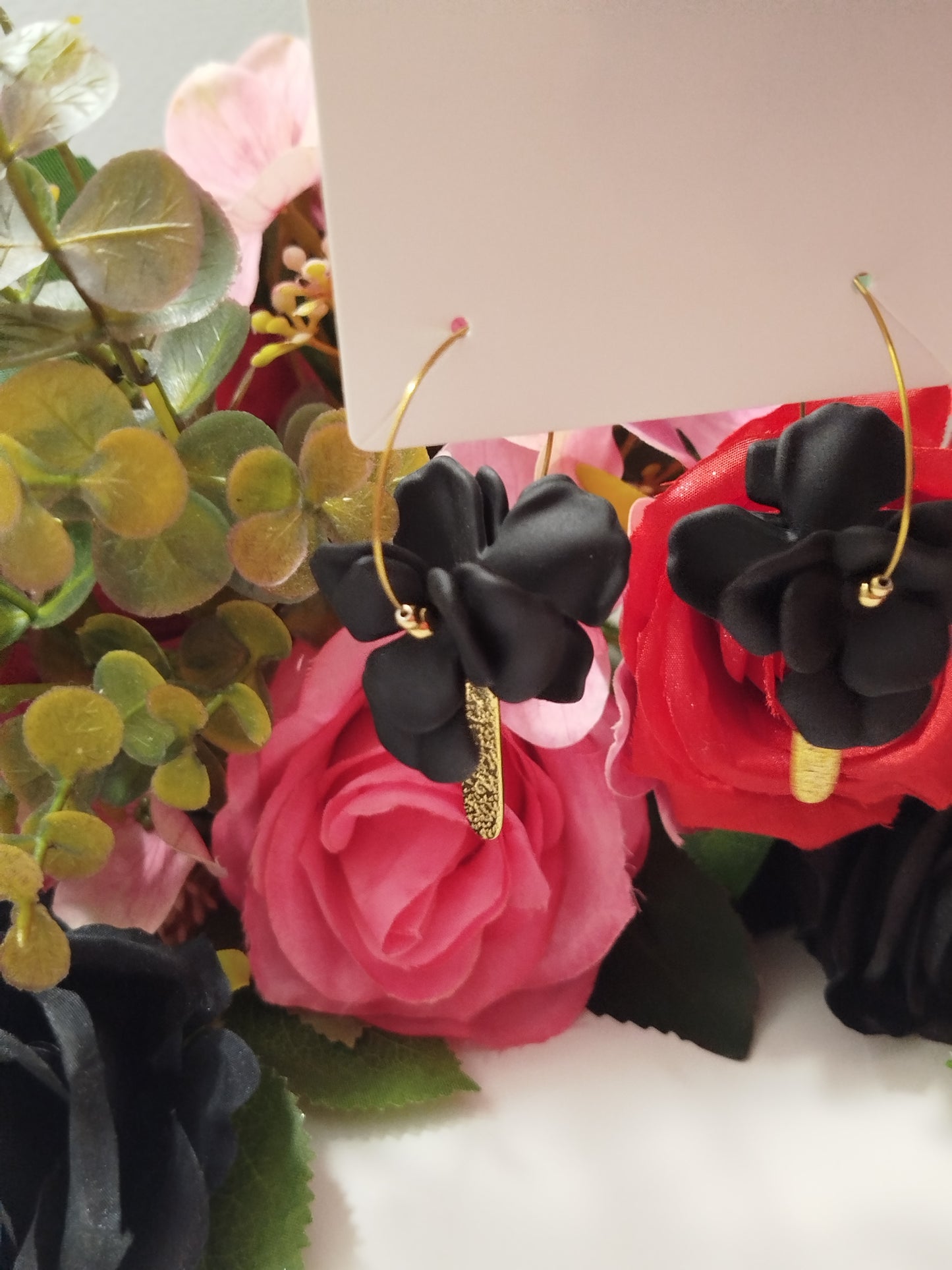 Boucles d'oreilles RYSLAINE NOIR