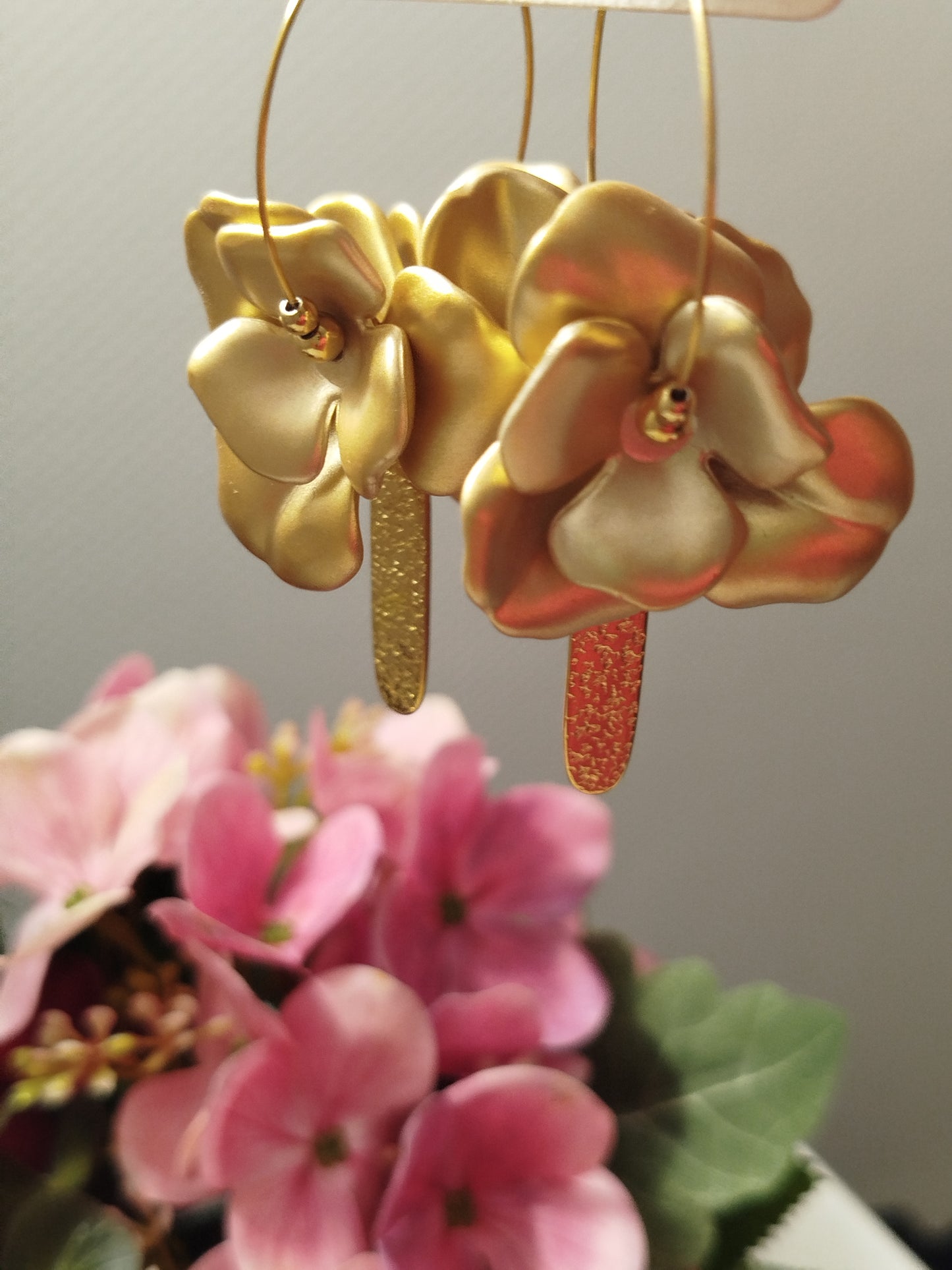 Boucles d'oreilles RYSLAINE DOREE