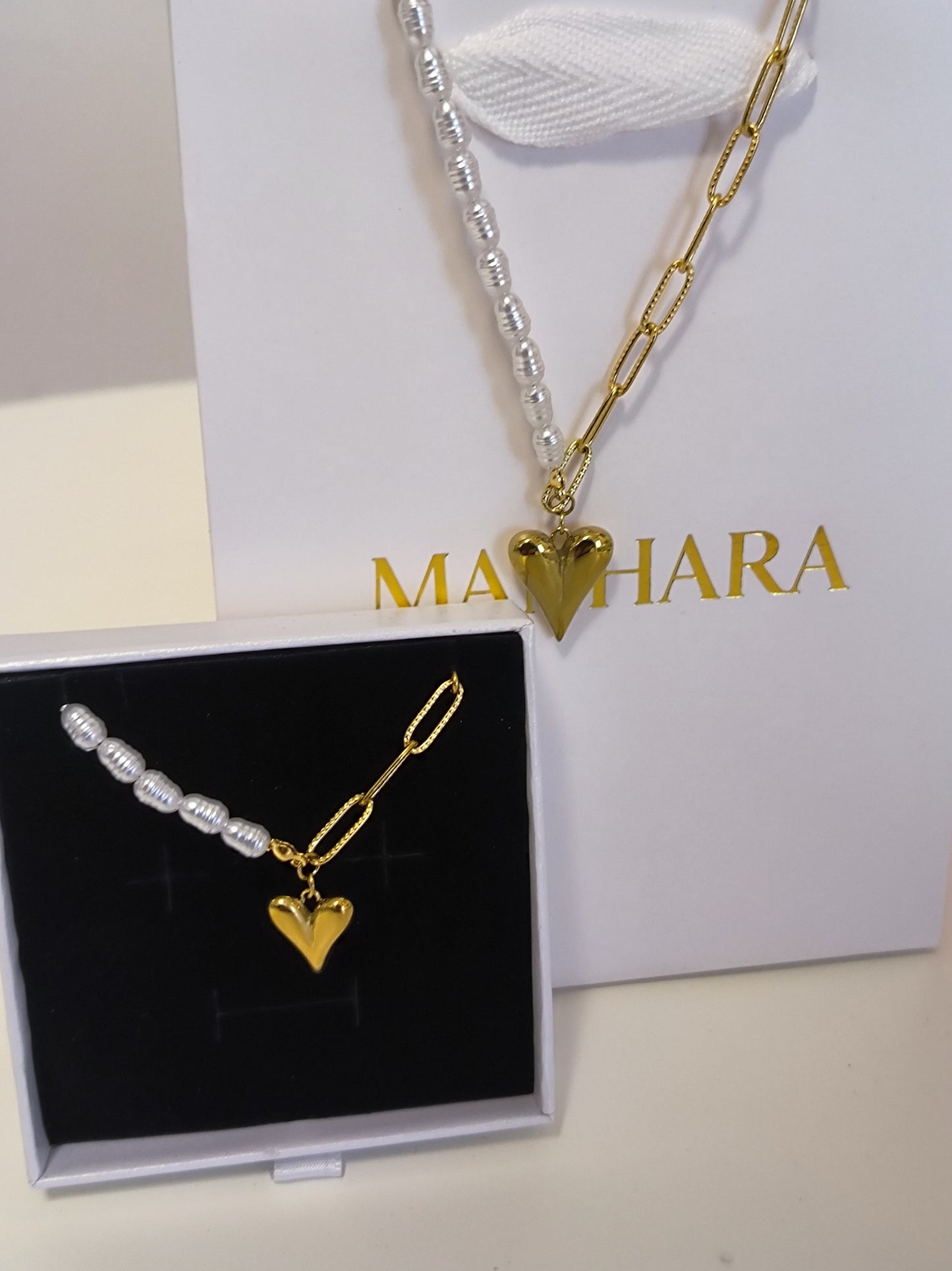 Parure Collier+bracelet COEUR