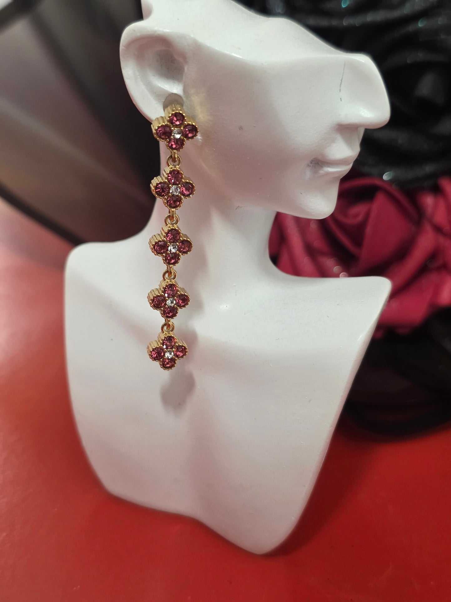 Boucles d'oreilles NHARA rose