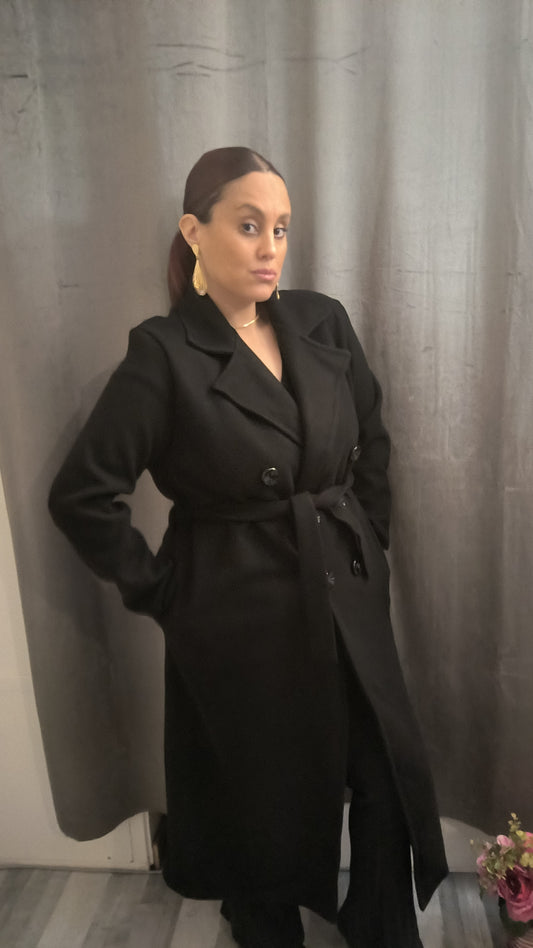 Manteau Noir Taille Unique