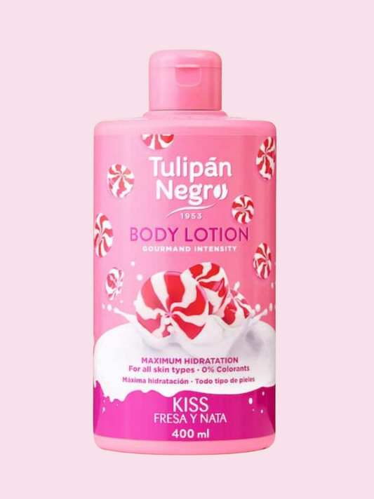 Lotion corporelle parfum gourmand, fraise chantilly. 400ml