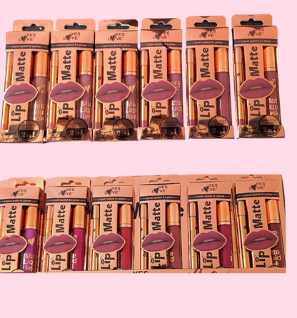 DUO ROUGE À LÈVRES LIQUID + CRAYON MATTE YES LOVE