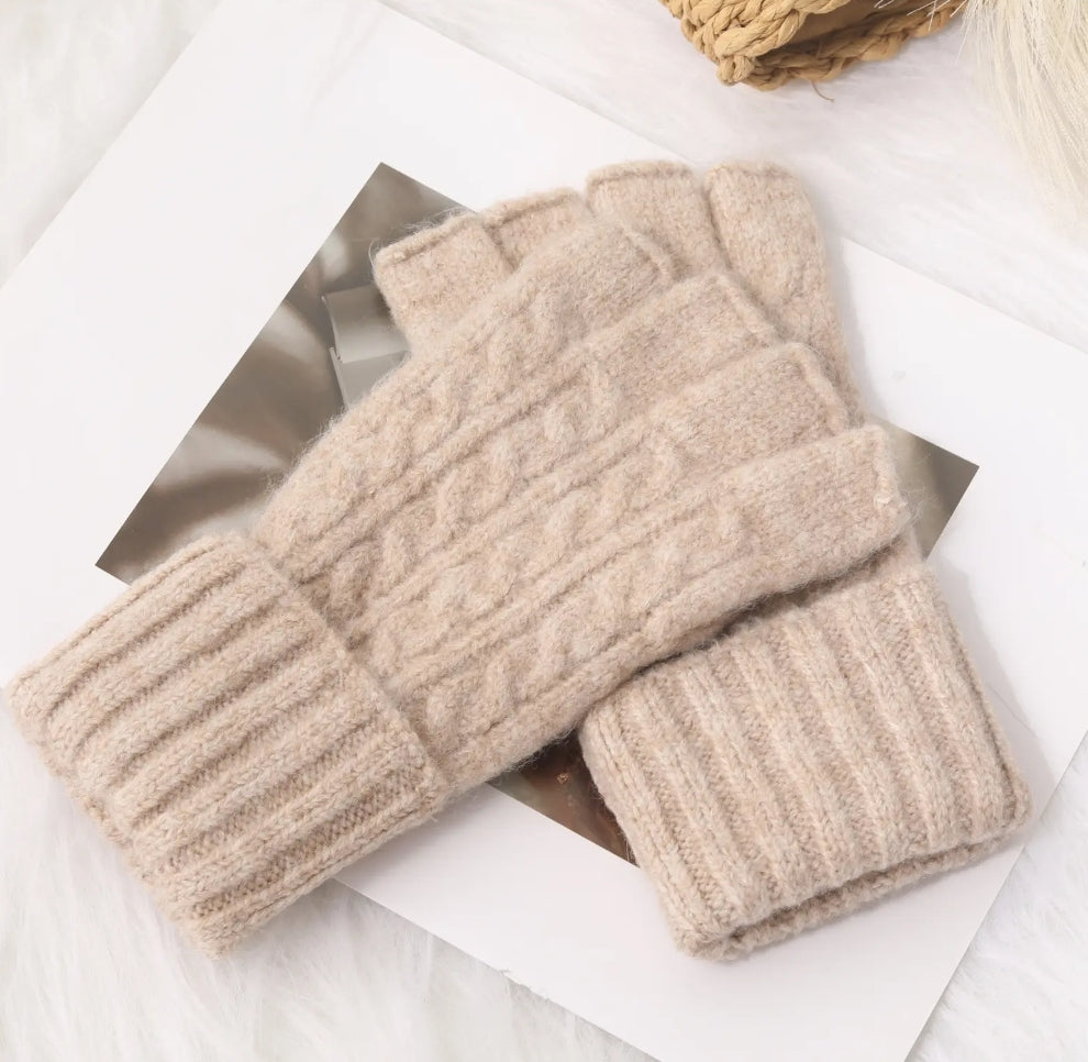 💙MITAINES BEIGE FONCE