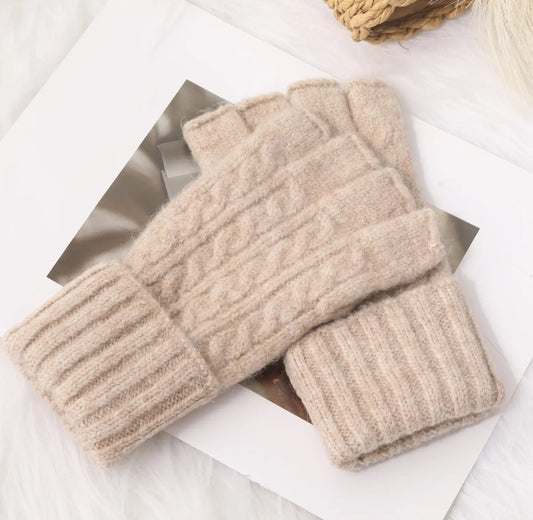 💙MITAINES BEIGE FONCE