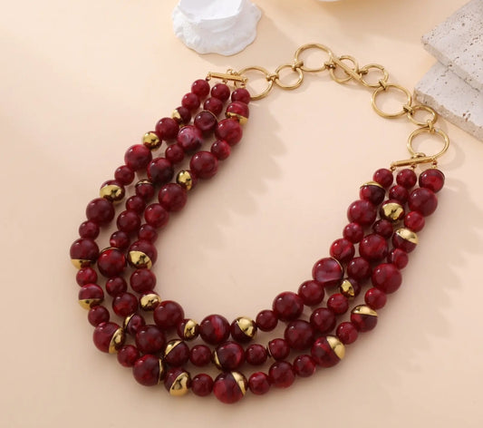 Collier ZIYADE Rouge