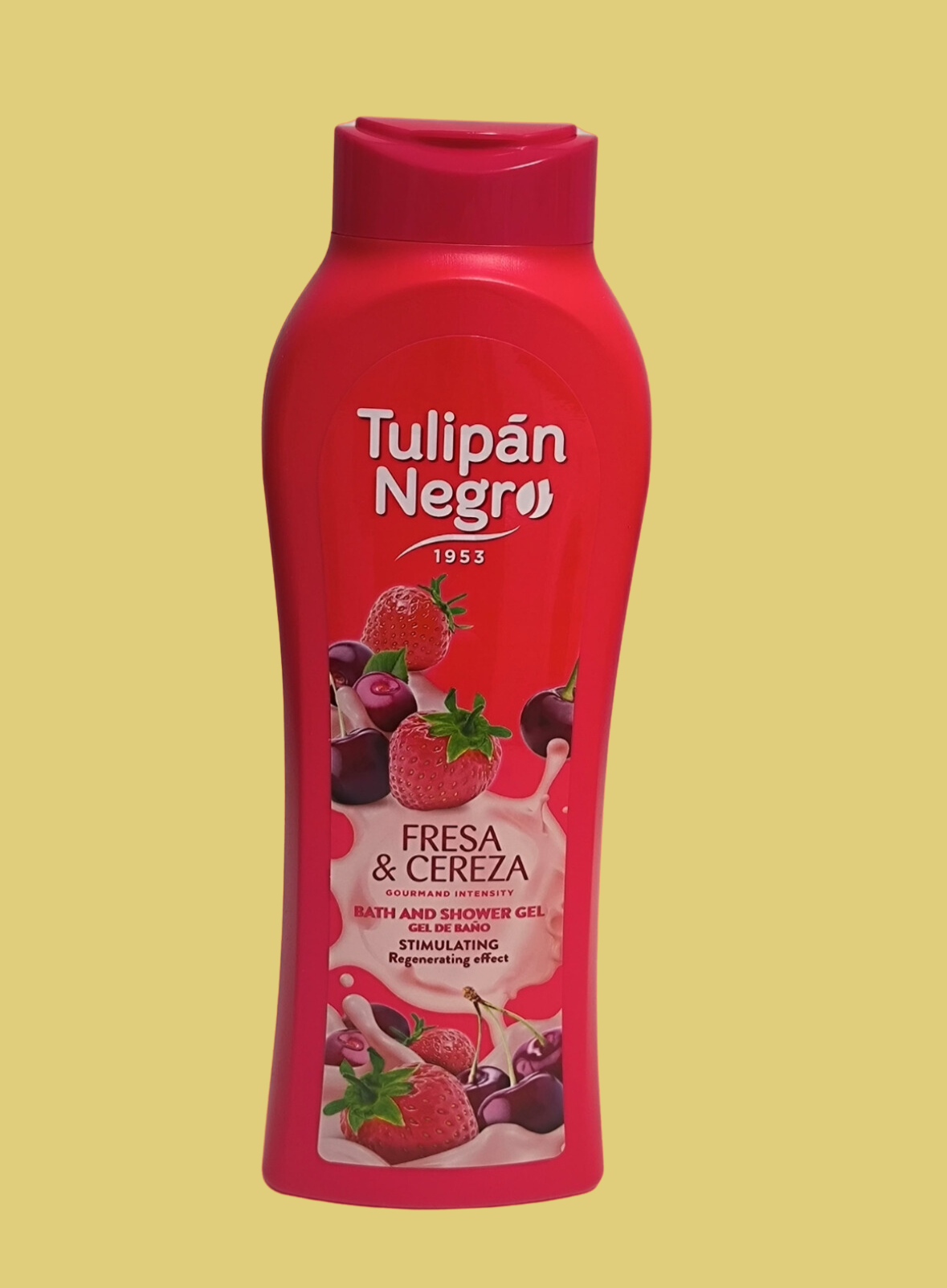 Gel bain et douche gourmand, Fraise et Cerise. 650ml