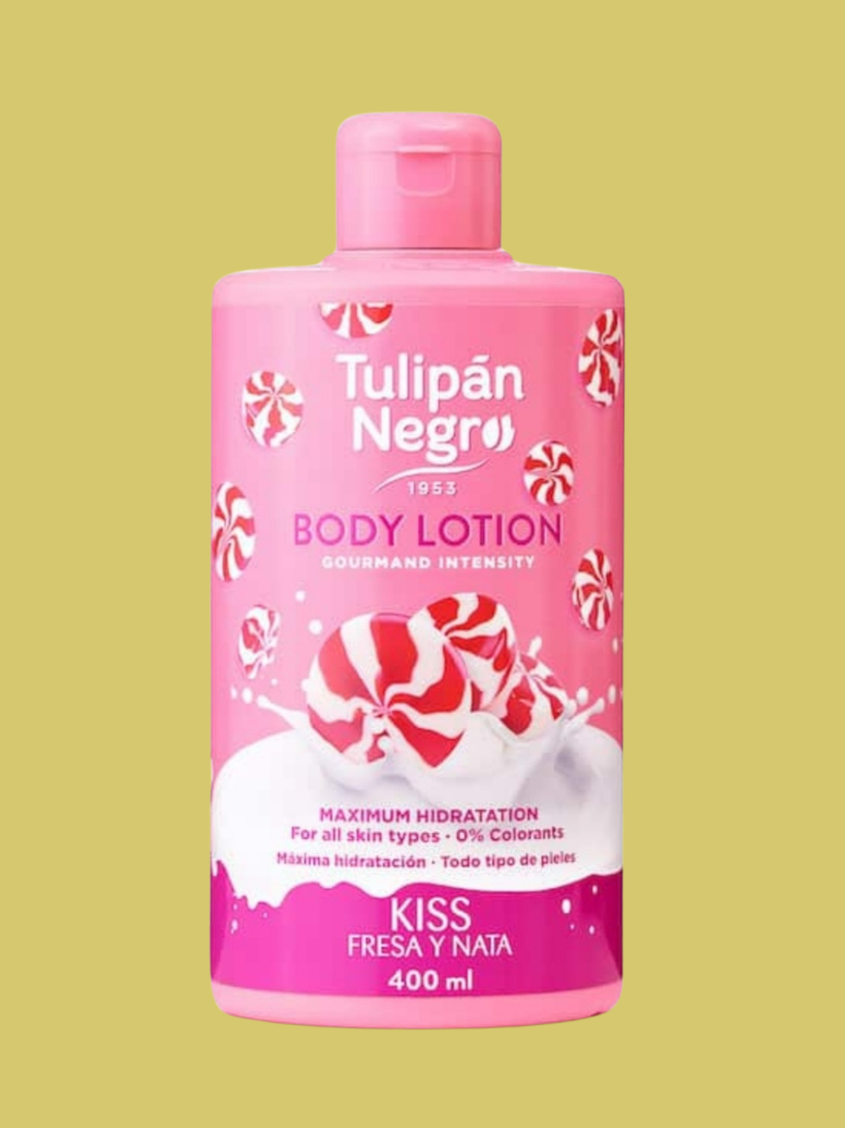 Lotion corporelle parfum gourmand, fraise chantilly. 400ml