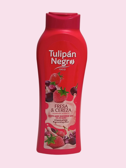 Gel bain et douche gourmand, Fraise et Cerise. 650ml