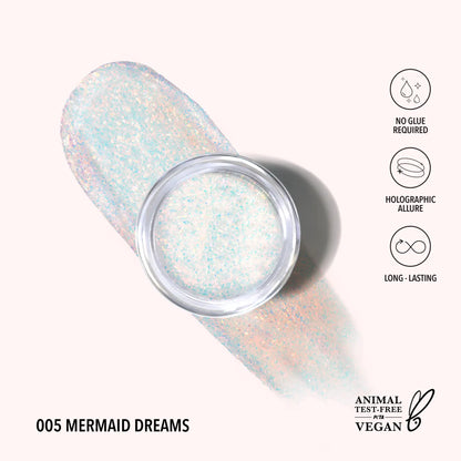 Gel à paillettes holographiques (005, Mermaid Dreams)
