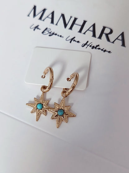 Boucles d'oreilles star