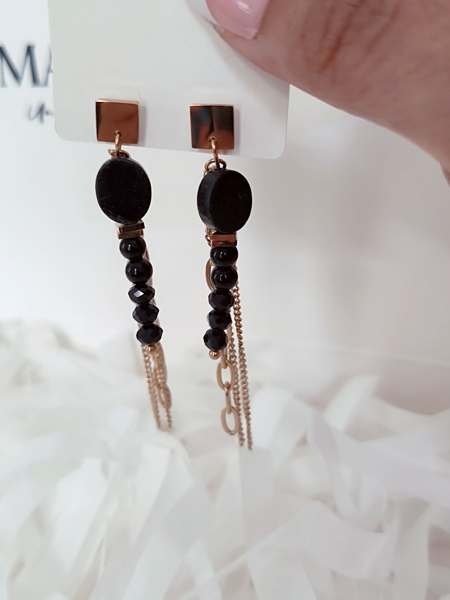 Boucles LOUNA noir