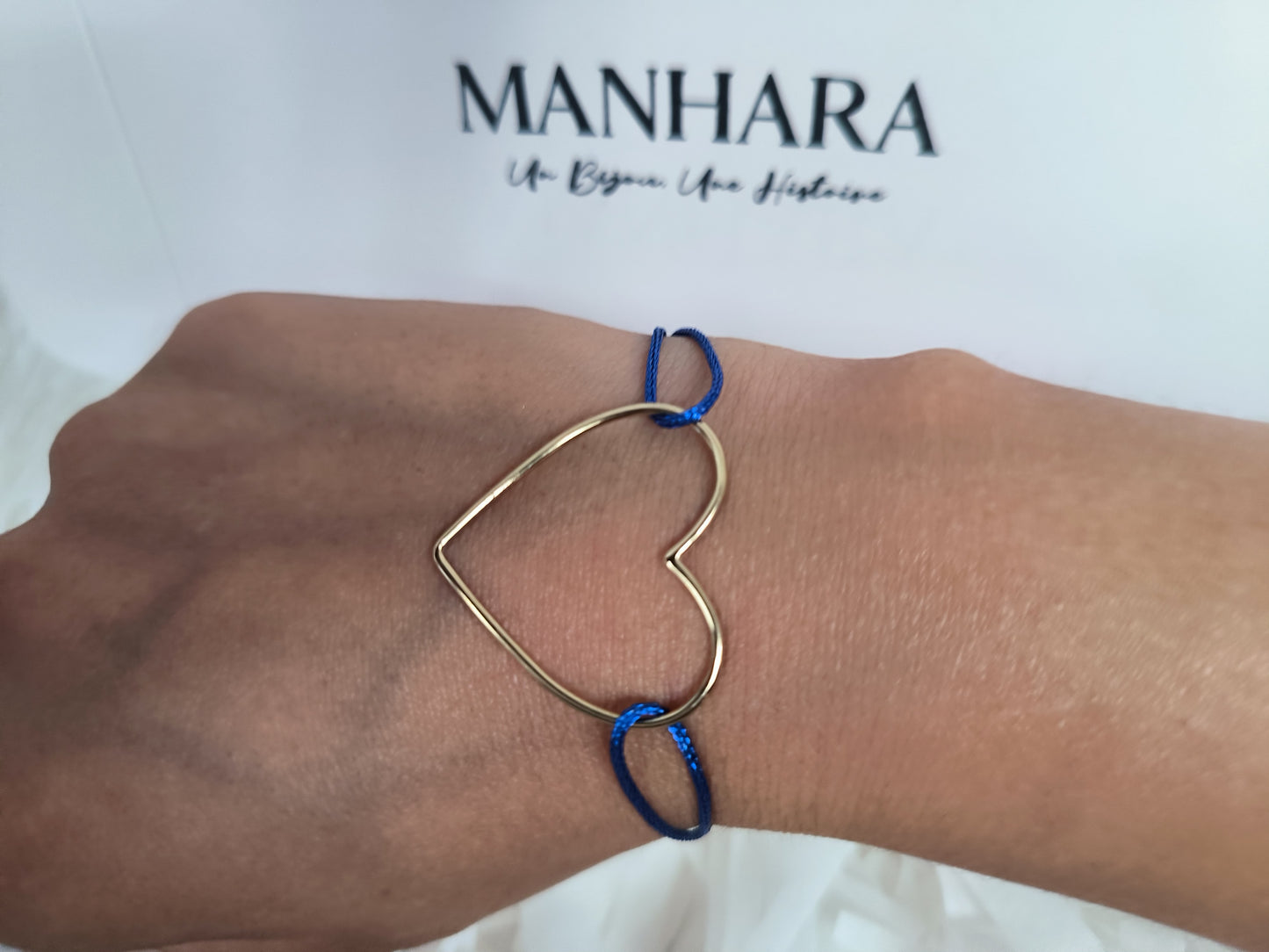 Bracelet COEUR bleu