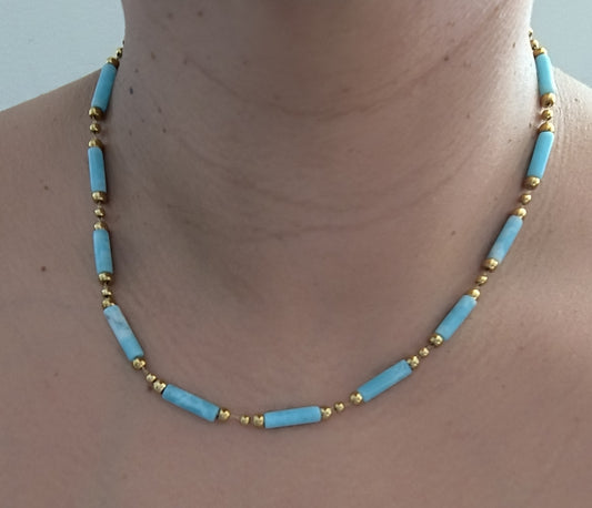 Collier GEMINA bleu