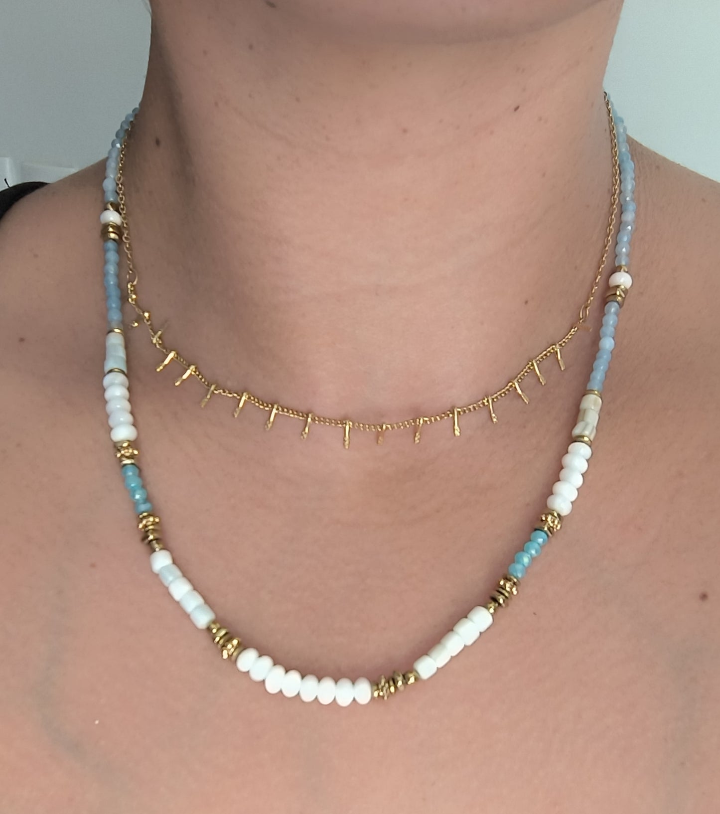 Collier HIBA bleu