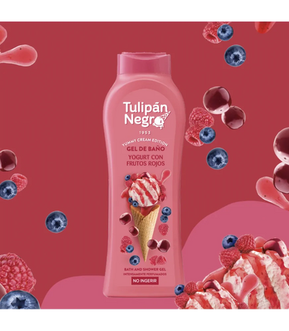 GEL DOUCHE TULIPAN NEGRO YUMMY CRÈME GLACÉE FRUITS ROUGES
