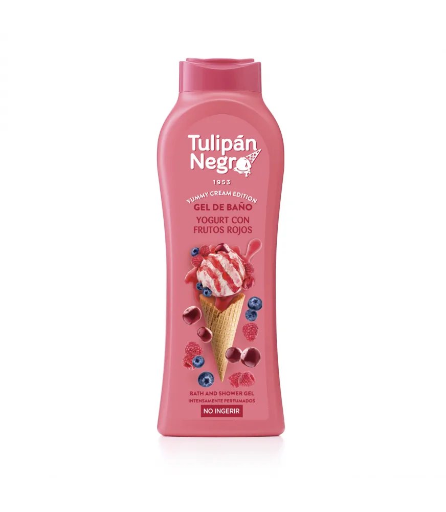 GEL DOUCHE TULIPAN NEGRO YUMMY CRÈME GLACÉE FRUITS ROUGES