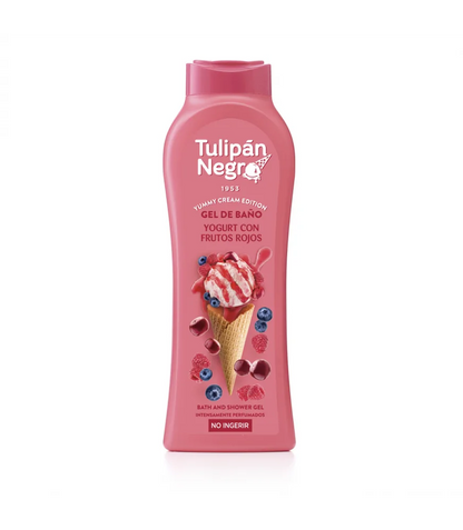 GEL DOUCHE TULIPAN NEGRO YUMMY CRÈME GLACÉE FRUITS ROUGES