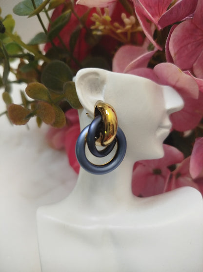 Boucles d'oreilles OUASSILA bleu