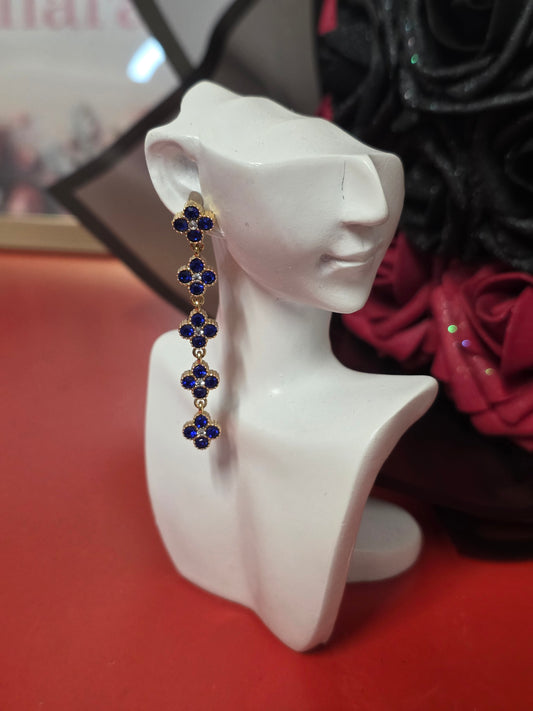 Boucles d'oreilles NHARA BLEU