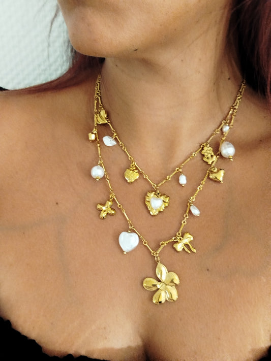 Collier double rang Amanda