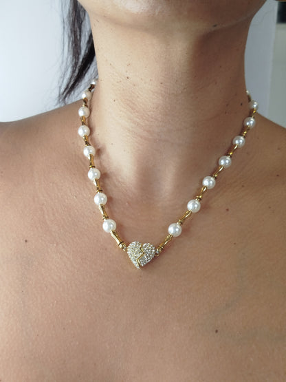 Collier DEMI COEUR