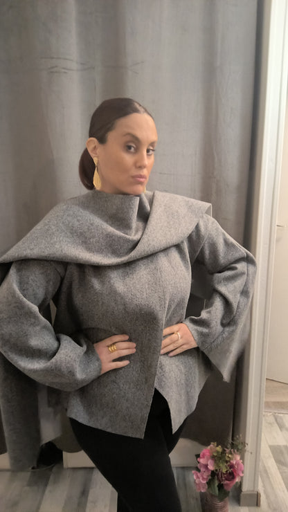 Veste Cape grise Taille Unique