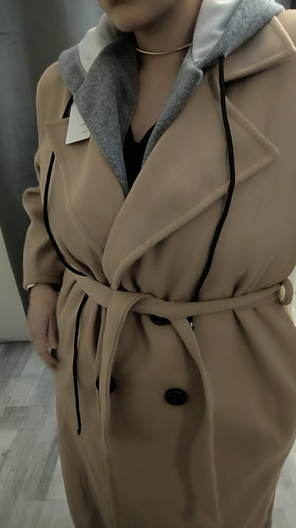 Manteau Capuche Taille Unique