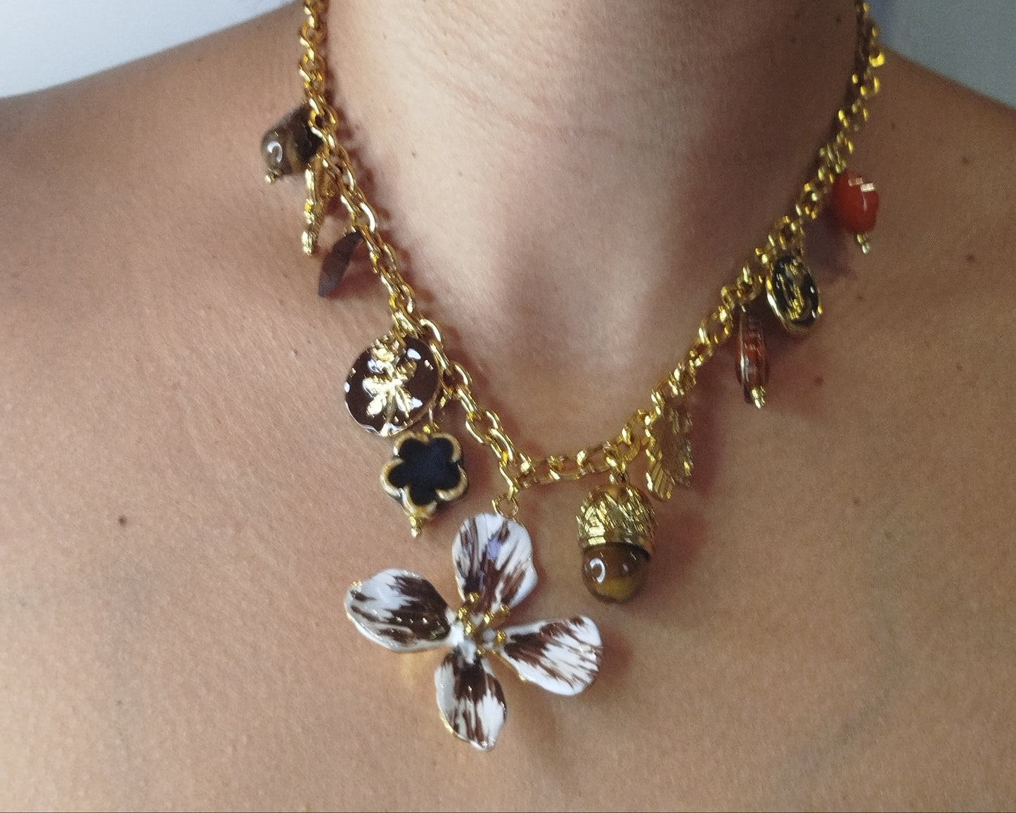 collier CHERRY MARRON