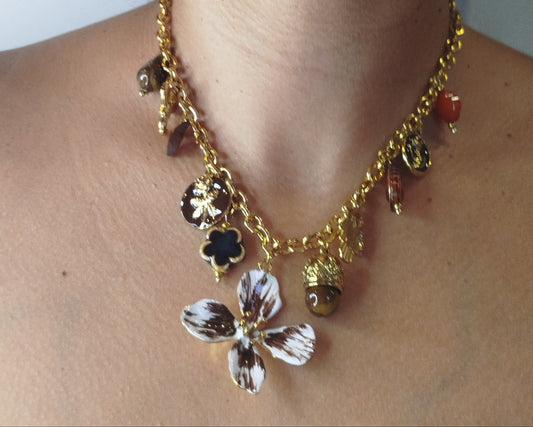 collier CHERRY MARRON