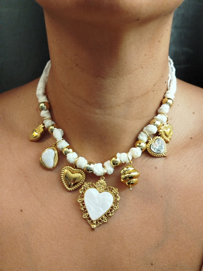 💙Collier ABY blanc