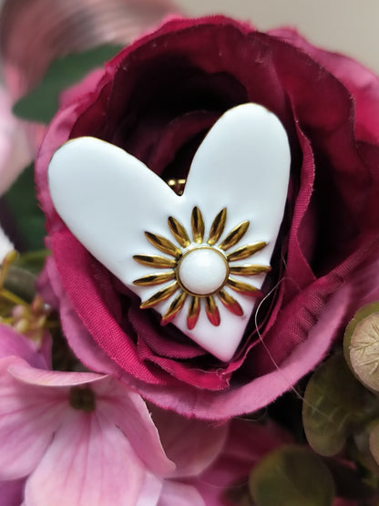 Bague SUNSHINE blanche