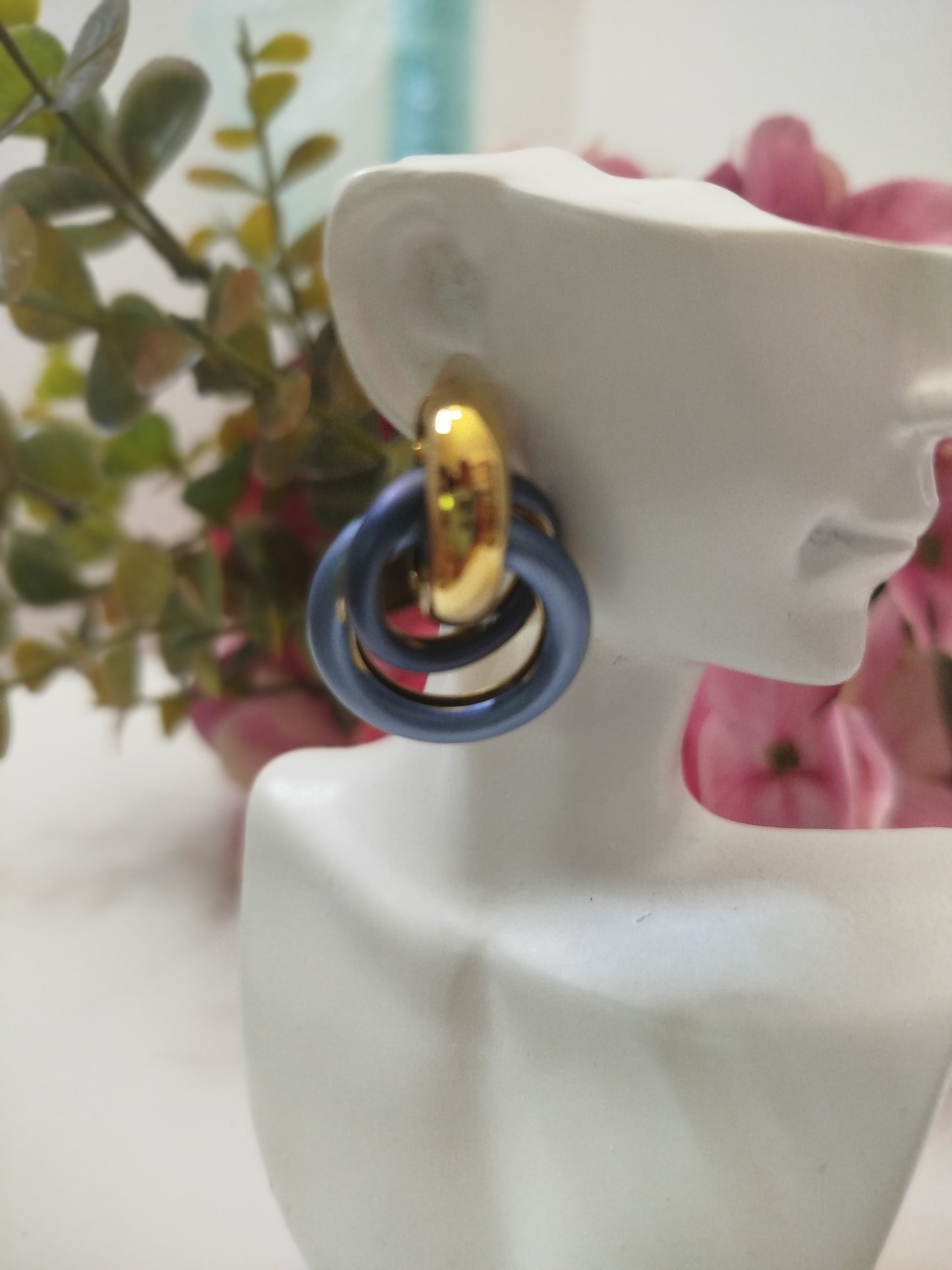 Boucles d'oreilles OUASSILA bleu