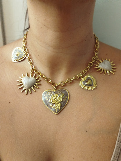 Collier ROSANA Marron